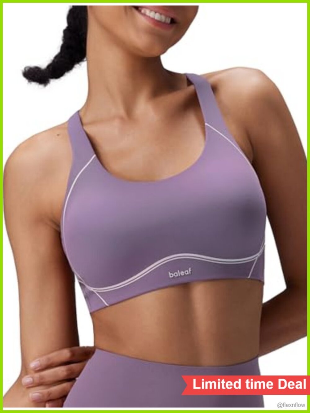 High Impact Wirefree Padded Sports Bra Racerback Dance Yoga Workout